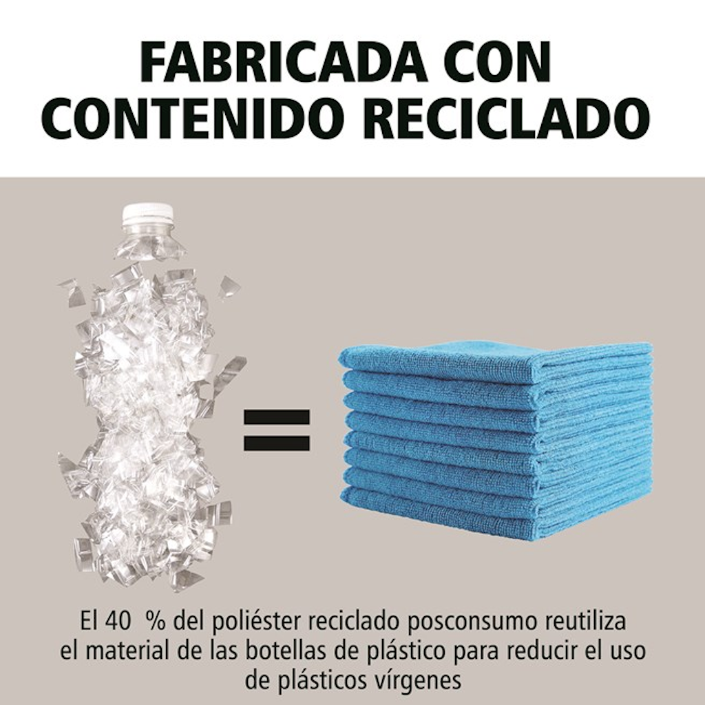 Kit x12 Paños de Microfibra Rubbermaid HYGEN R-40 40x40 cm Amarillo _4